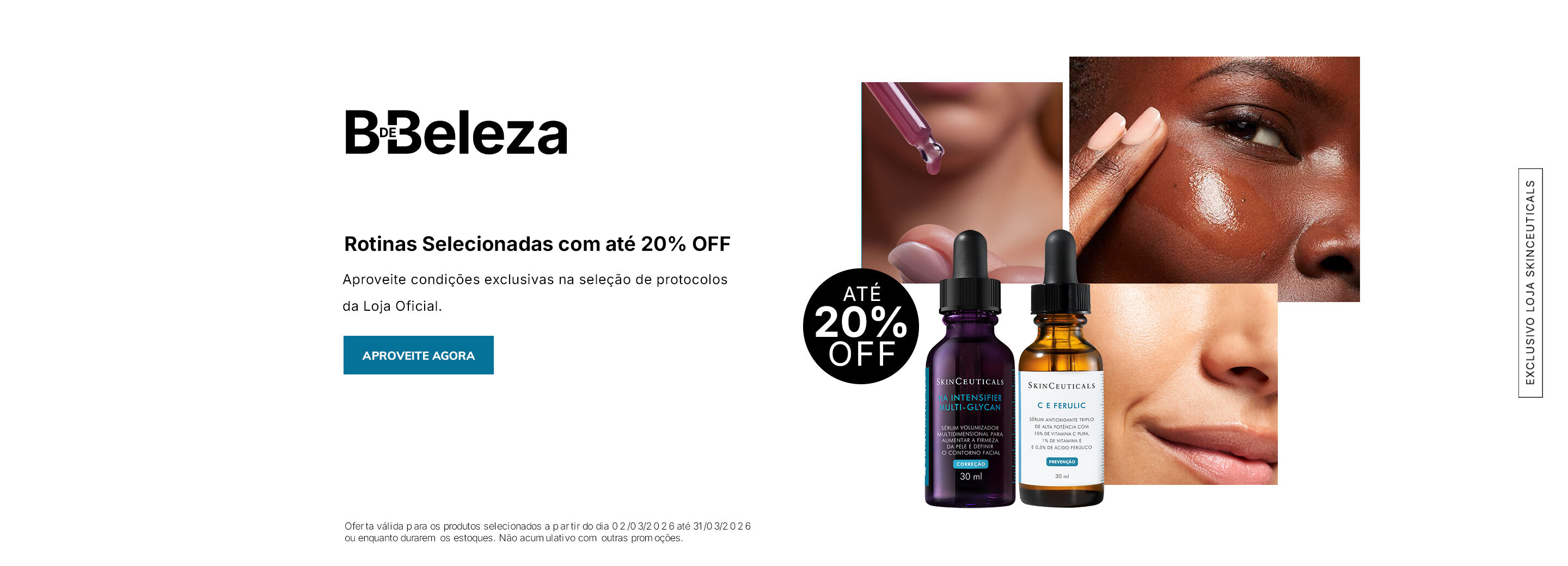 Rotinas selecionadas com ate 20% OFF