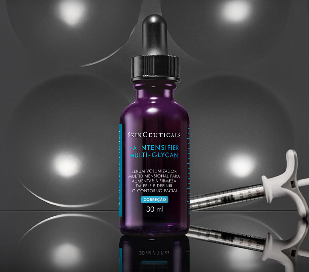 HA Intensifier Multi-Glycan e o serum de SkinCeuticals que funciona como um preenchedor natural.
