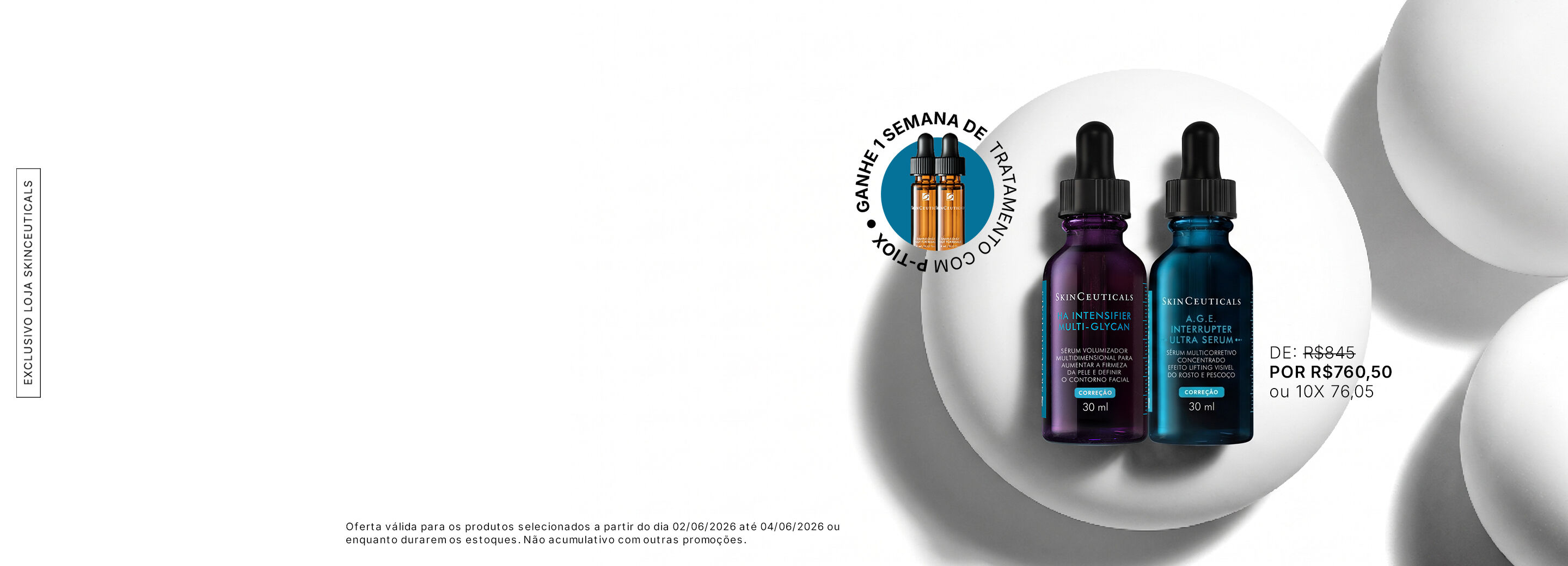 Na compra do duo HAI MG + AGE SERUM ganhe 2 minis p-tiox