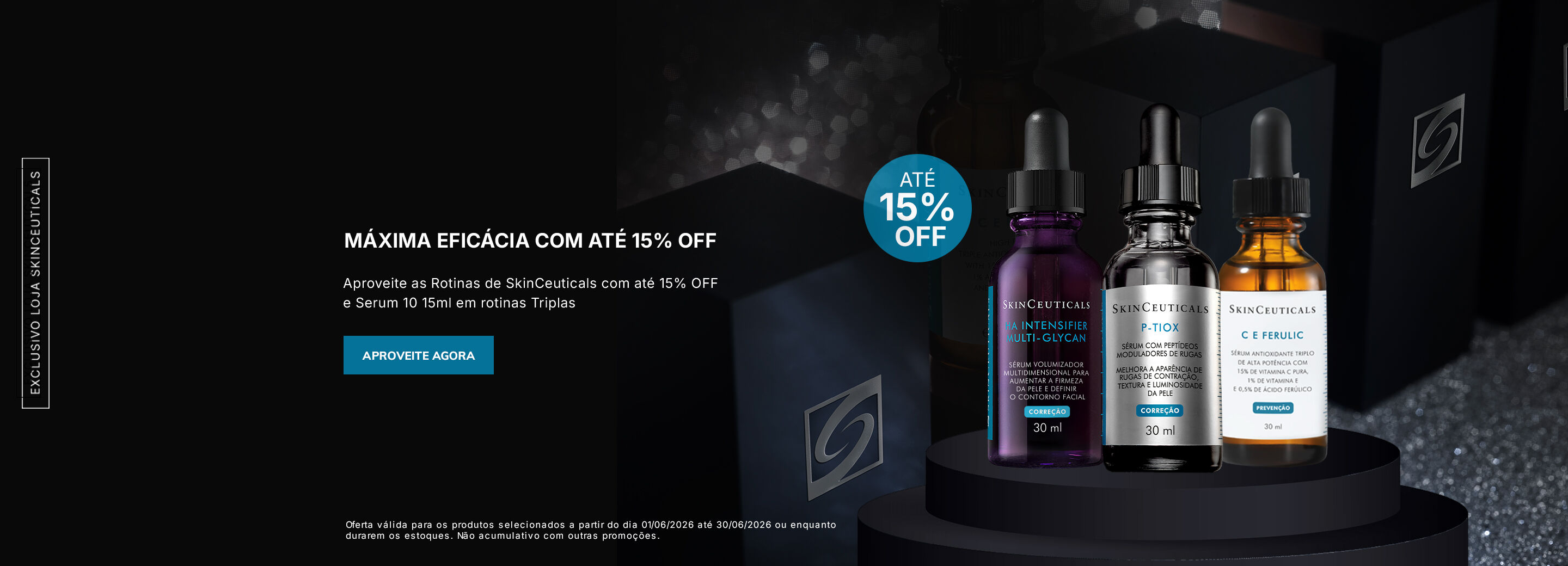 Rotinas selecionadas com ate 15% OFF
