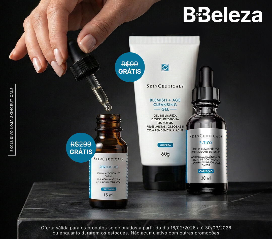 B de beleza: Compre 799 e ganhe Blemish Cleansing gel 60g, 899 ganhe tambem Serum 10 15ml