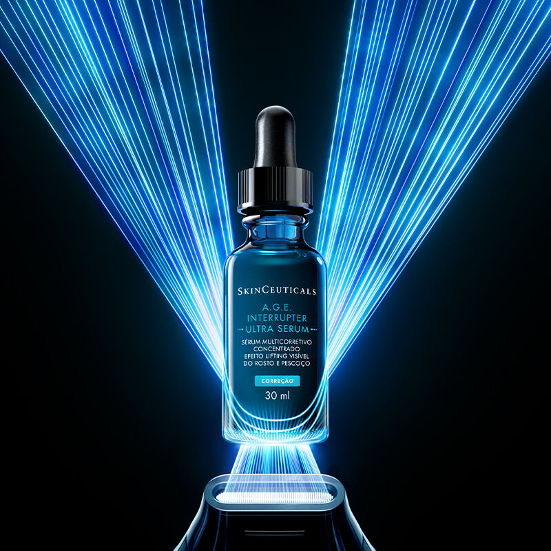 A.G.E Interrupter Ultra-Serum testado e aprovado por dermatologistas para proporcionar um efeito lifting visivel e reducao da flacidez.