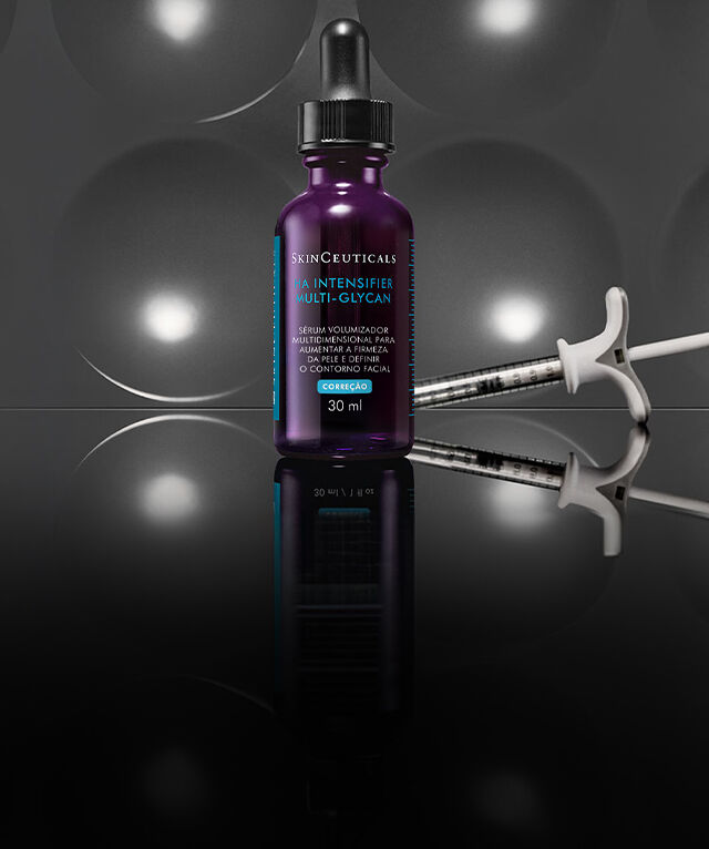 HA Intensifier Multi-Glycan e o serum de SkinCeuticals que funciona como um preenchedor natural.