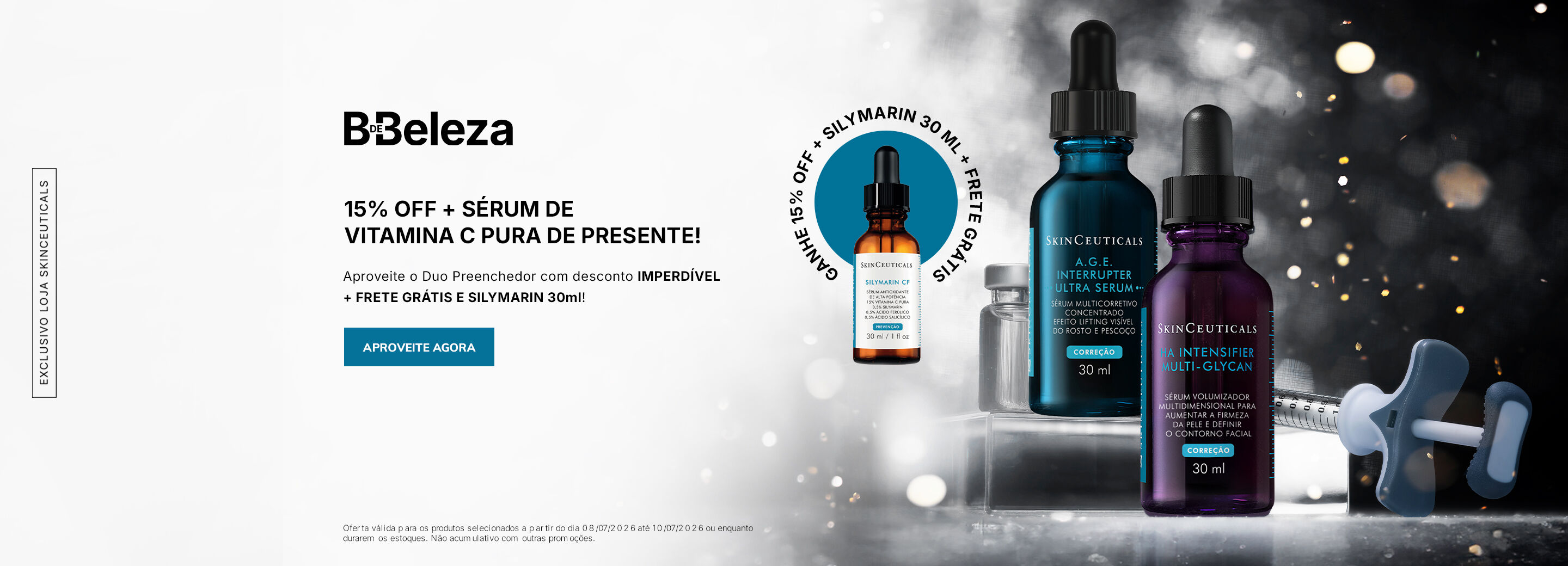 DUO AGE SERUM + HAI MG com 15% OFF e ganhe + SILYMARIN 30ML + FRETE GRATIS