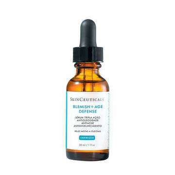 Serum SkinCeuticals de tripla acao Blemish + Age Defense com ativos que reduzem a formacao de acne