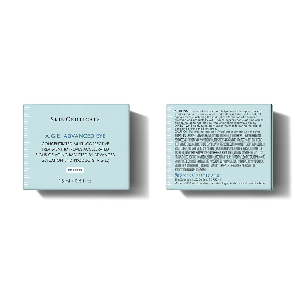 SkinCeuticals A.G.E. Advanced Eye – Embalagem e composicao do produto